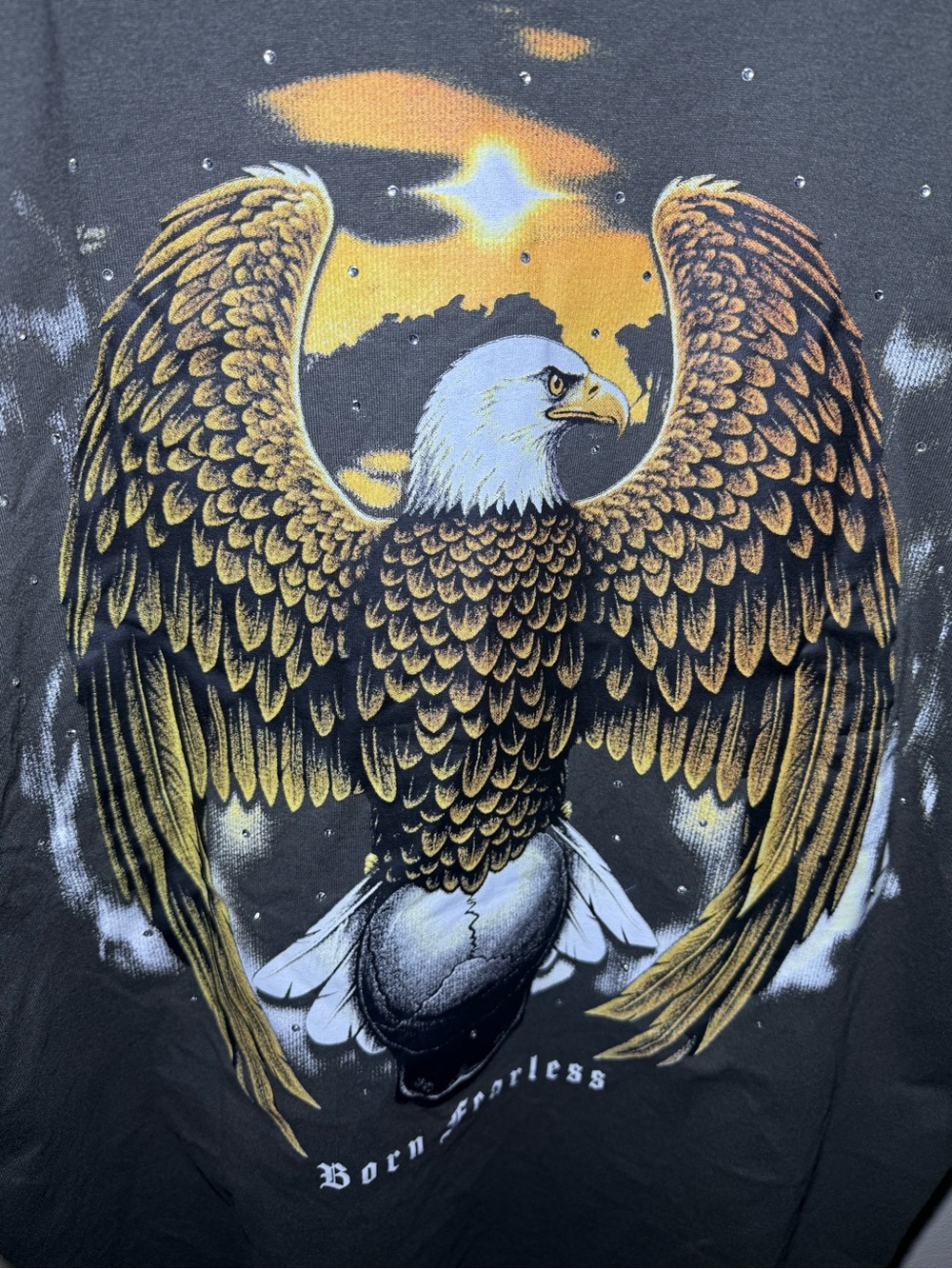 Eagle skull graphic tee new with tag